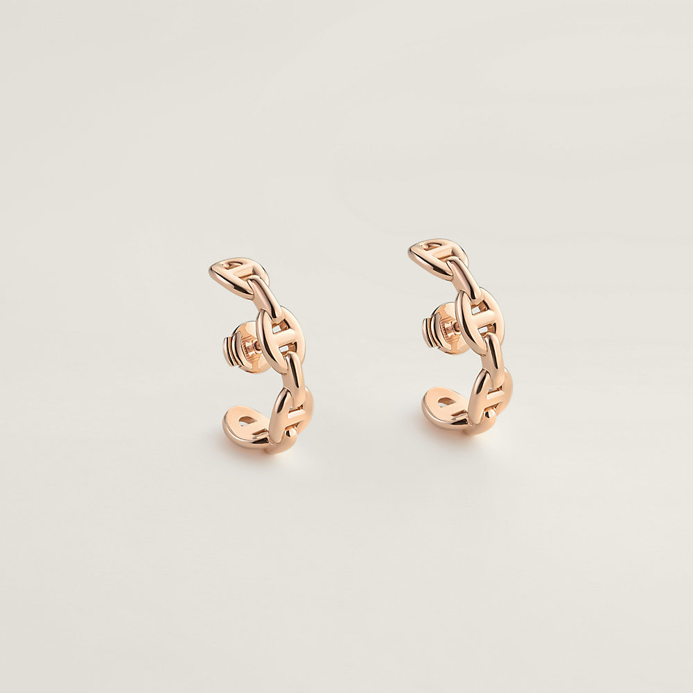Boutons d'oreilles Chaîne d'ancre Enchaînée | Hermès France